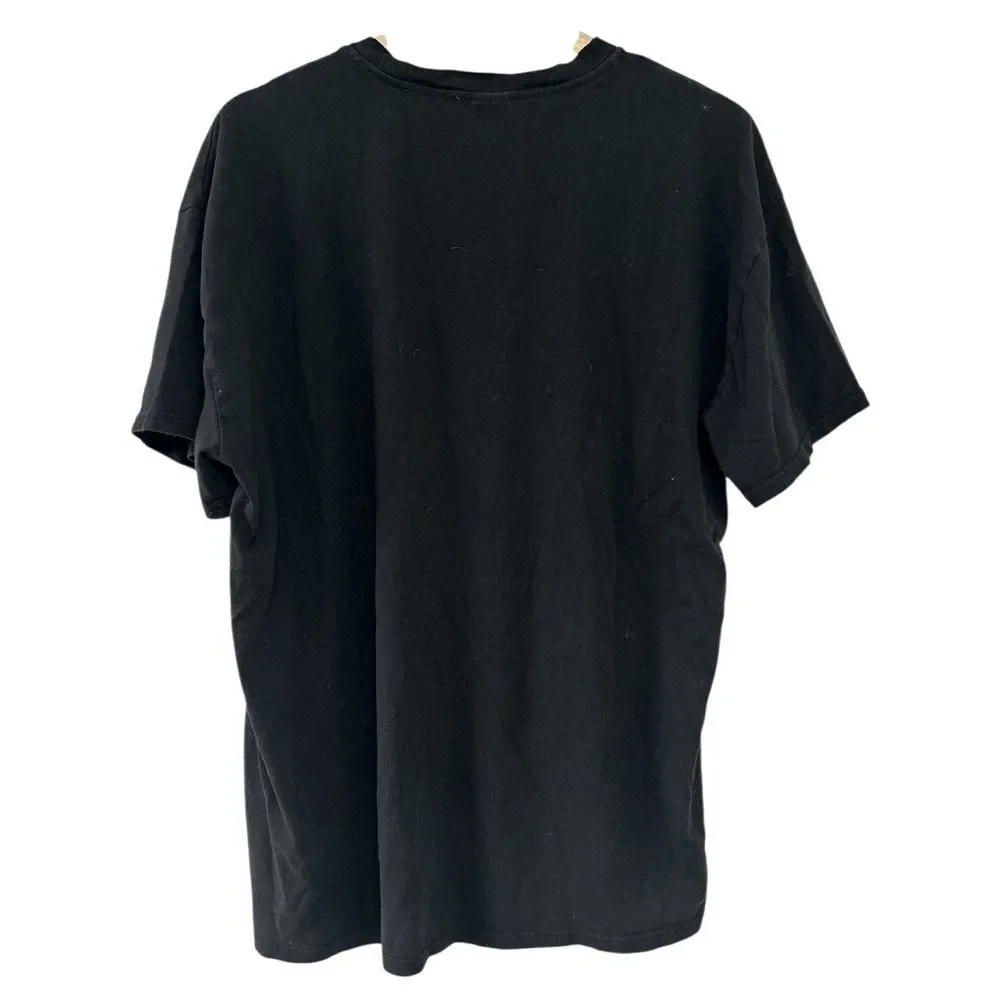 Tna Aritzia Black Cotton T-Shirt Size 1X oversized Streetwear Edgy indie baggy - Picture 2 of 2